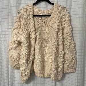 Wishlist Cream Textured Cardigan